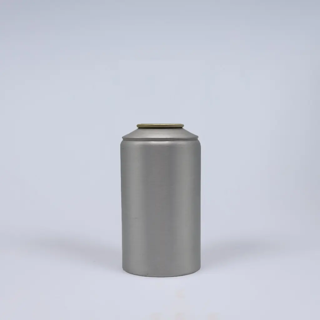 Gorge aluminum aerosol can, 53x120mm, Brushed metal base